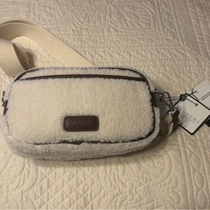 NWT!!! Laundry By Shelli Segal Cream and Brown Crossbody Bag